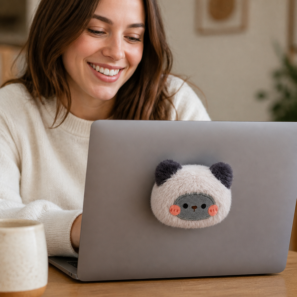 CozyPal™ — Soft Plush Bag & Laptop Buddy