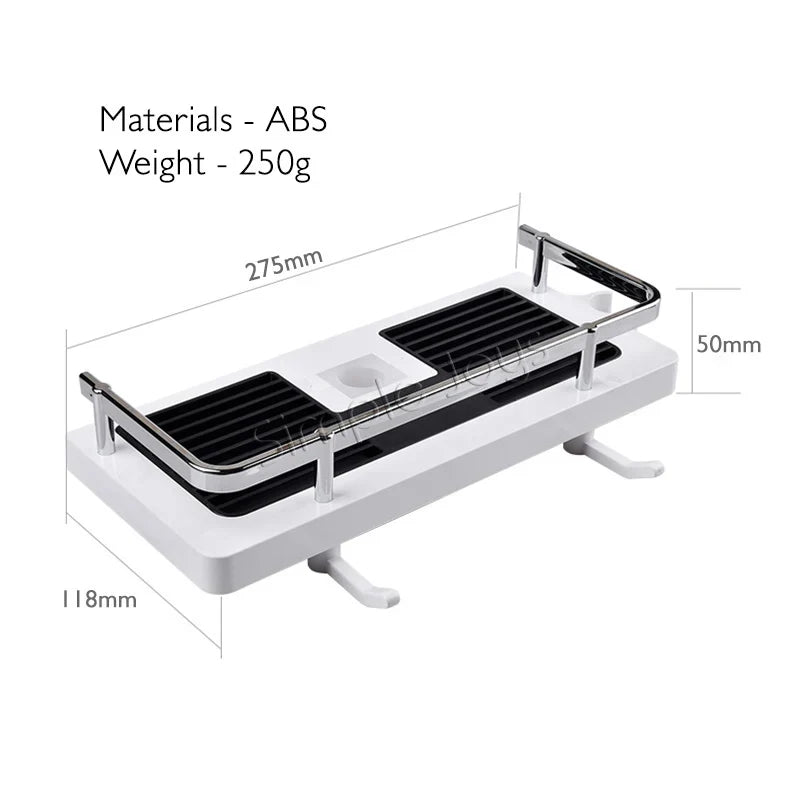 AquaRack™ — Adjustable Shower Storage Shelf