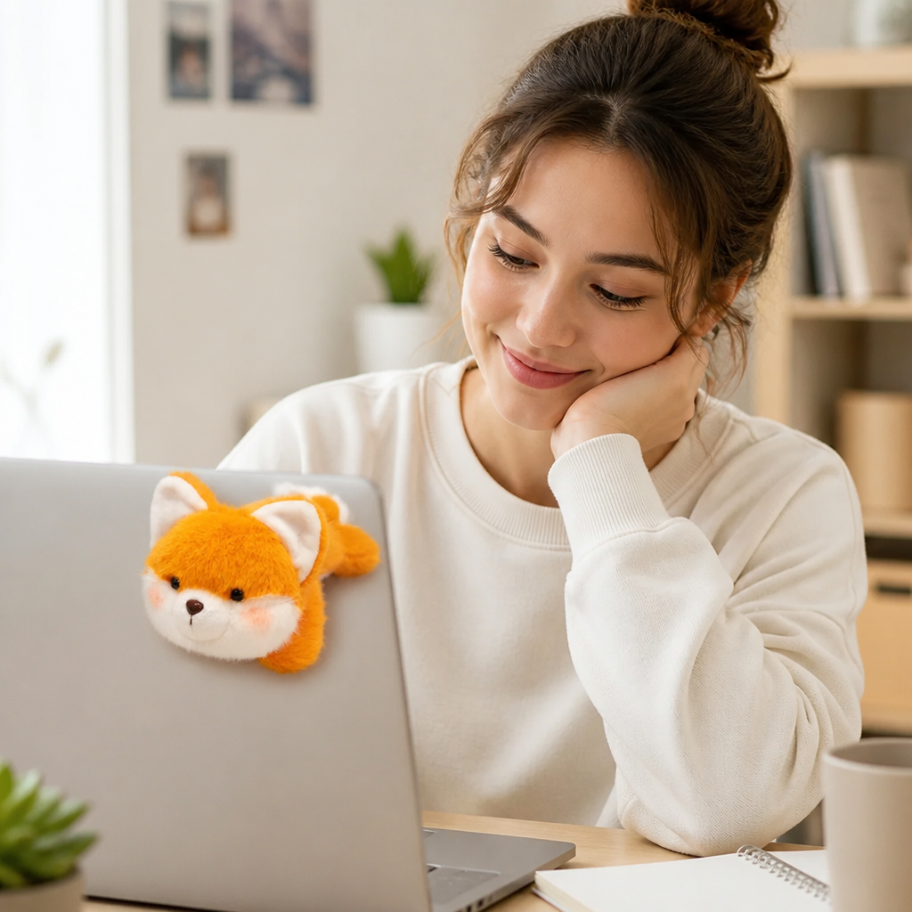 CozyPal™ — Soft Plush Bag & Laptop Buddy