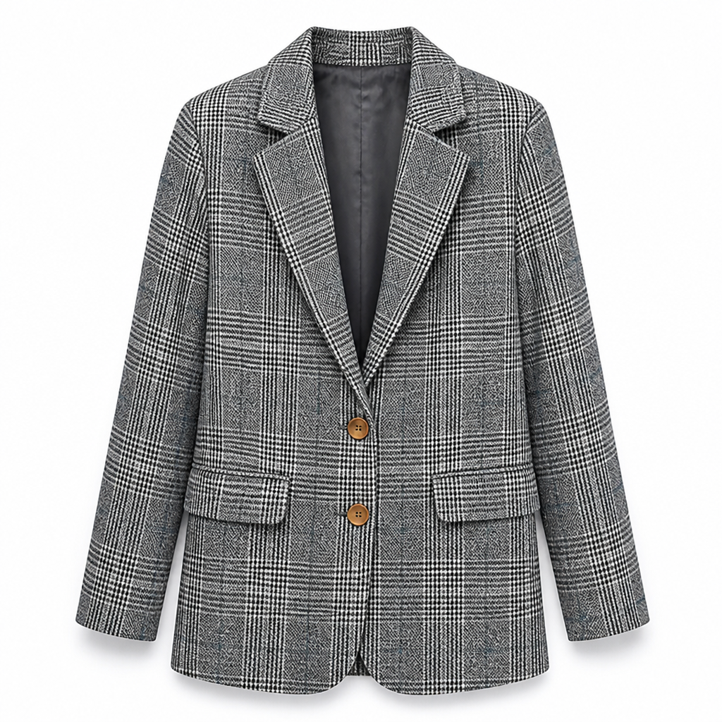 Velmira™ — Women’s Tailored Plaid Blazer