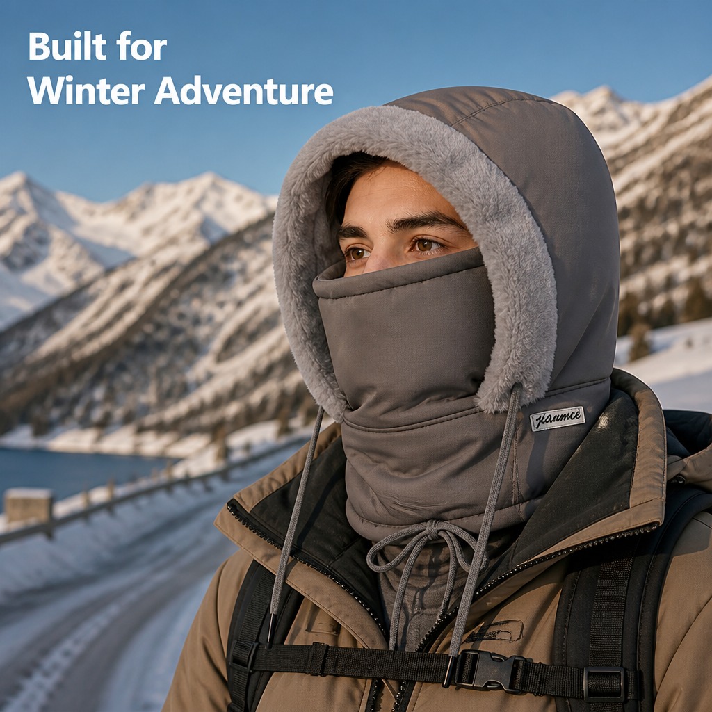 WinterHood™ — Insulated Cold-Weather Face Cover