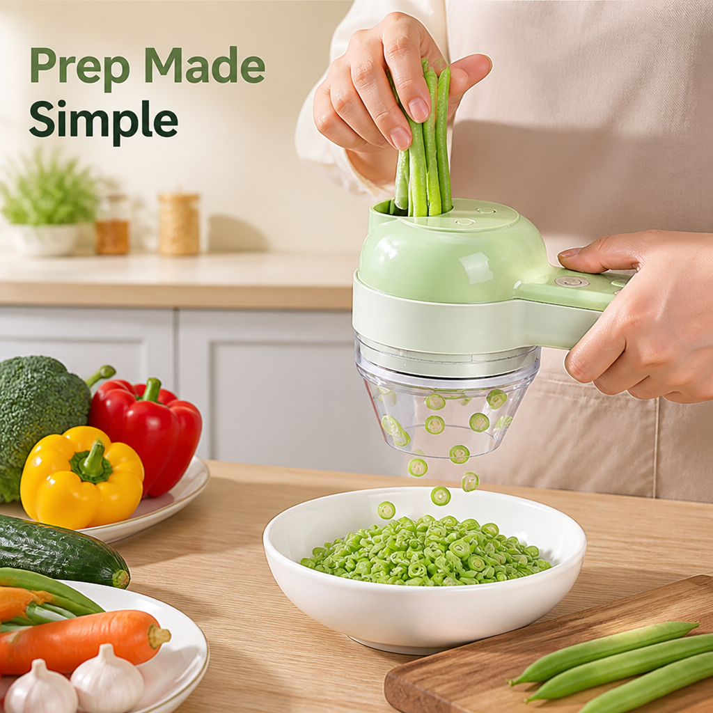 ChopSwift™ 5-in-1 Electric Food Chopper — Prep in Seconds