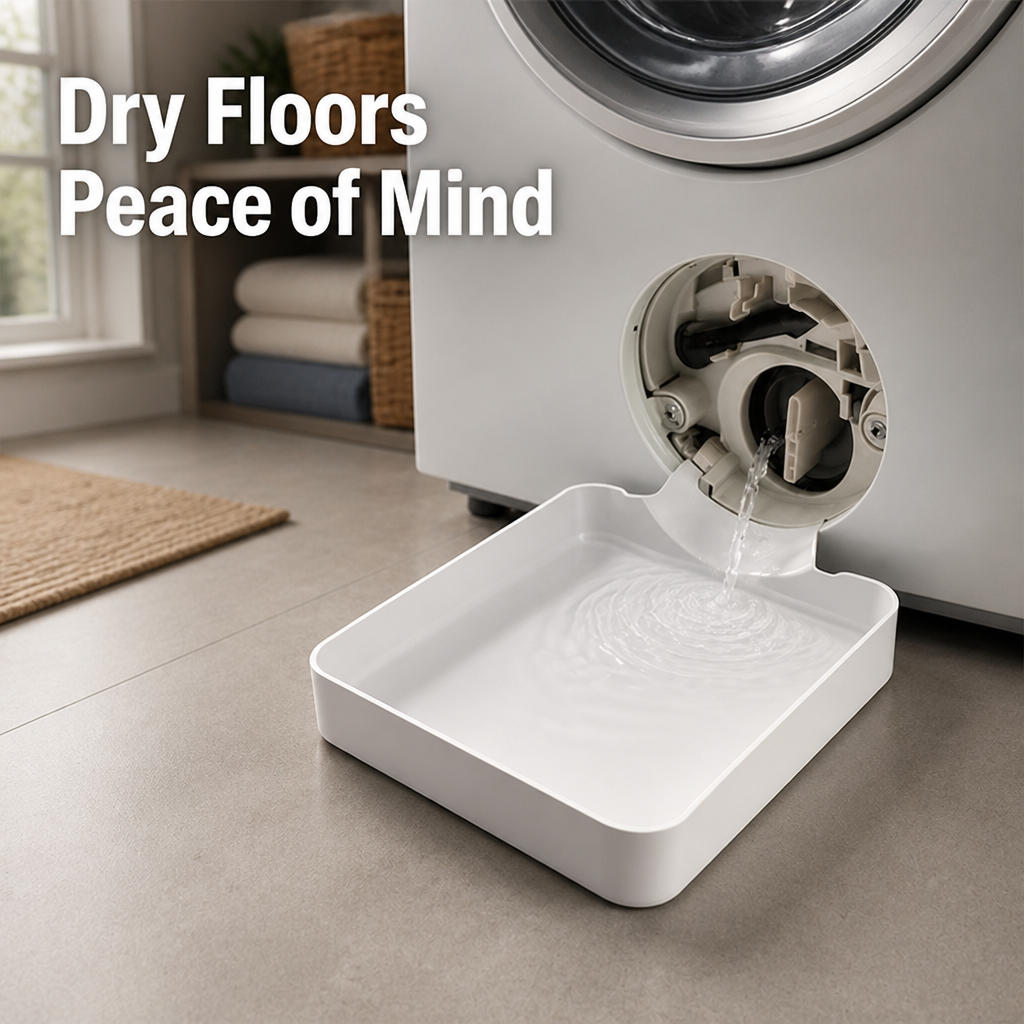WashGuard™ — Floor-Saving Washer Tray