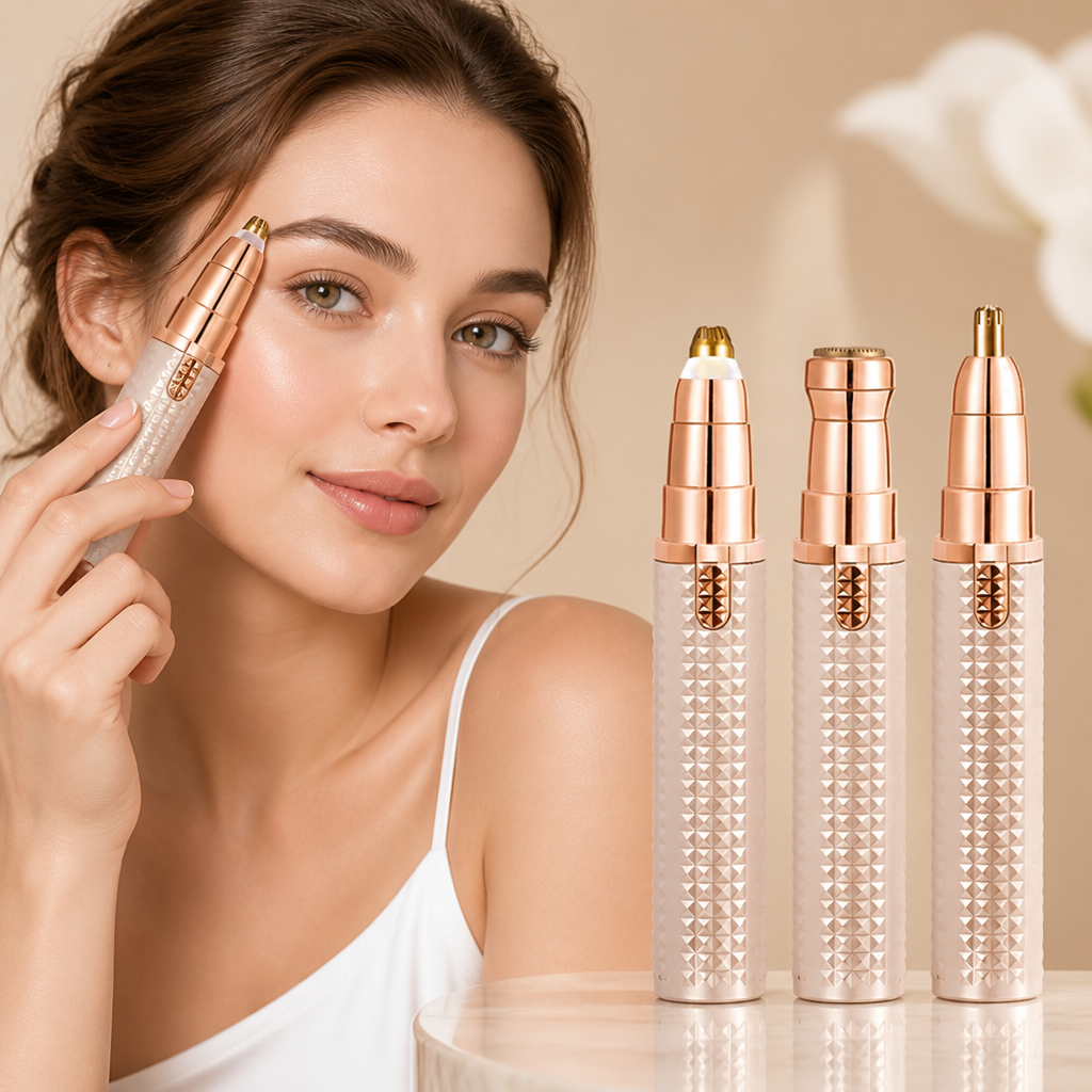 PureEdge™ Precision Brow & Face Trimmer — Pain-Free Grooming