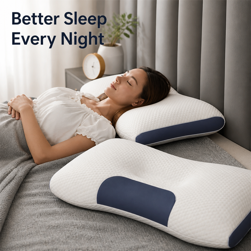 SleepAlign™ — Ergonomic Neck Support Pillow