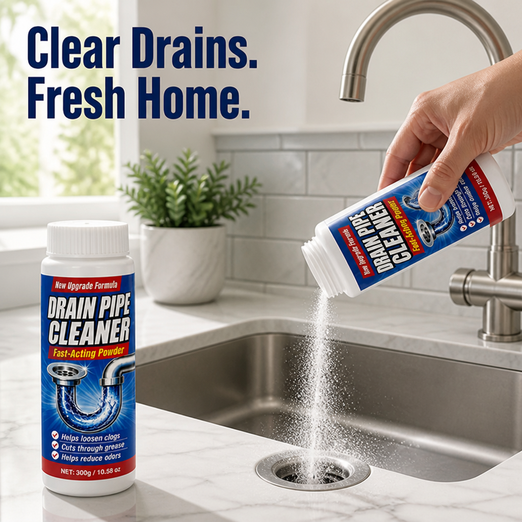 DrainBlast™ — Powerful Clog-Busting Cleaner for Fast, Clear Drains
