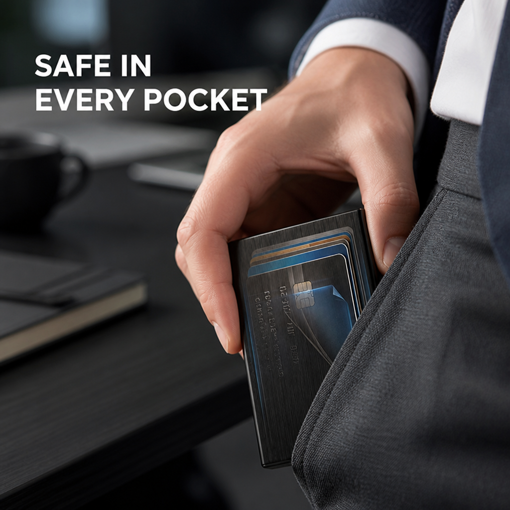 SlimVault™ — Ultra-Thin RFID Card Wallet