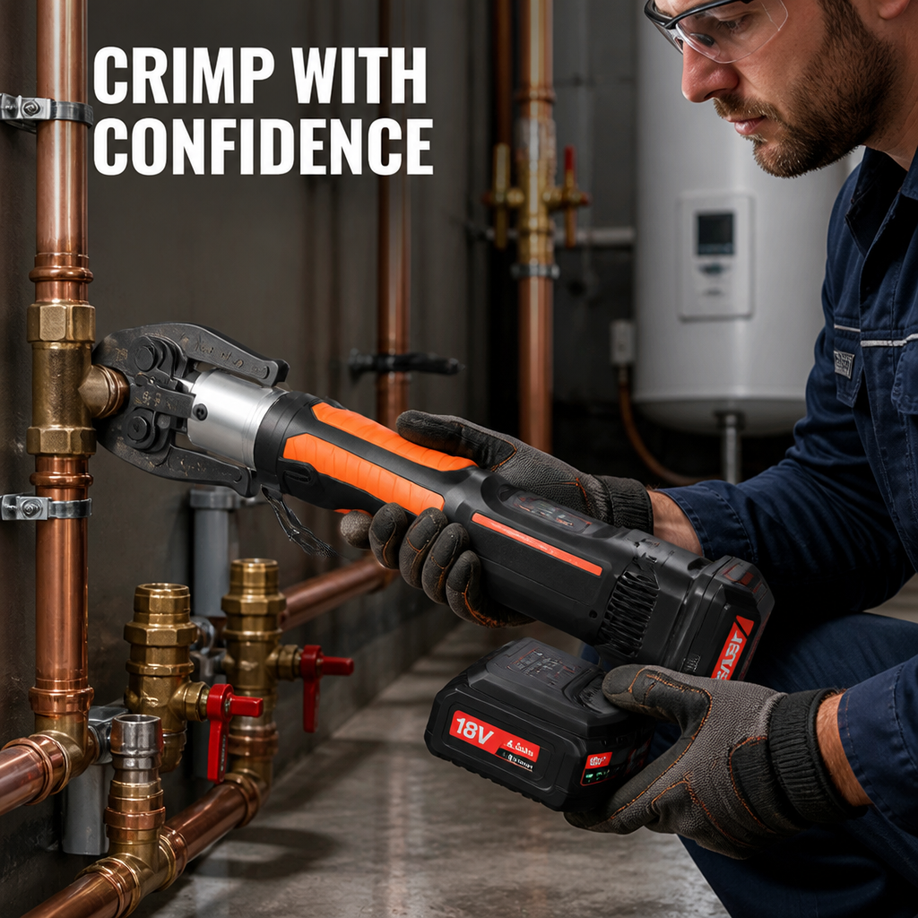 GripForge™ — Heavy-Duty Pipe Crimping Tool