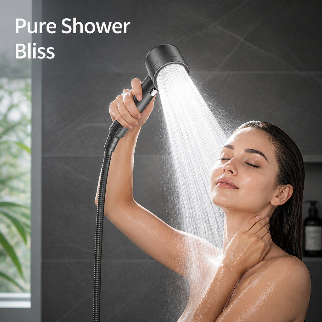 AquaSpa™ 4-Mode High-Pressure Shower Head — Spa Showers at Home