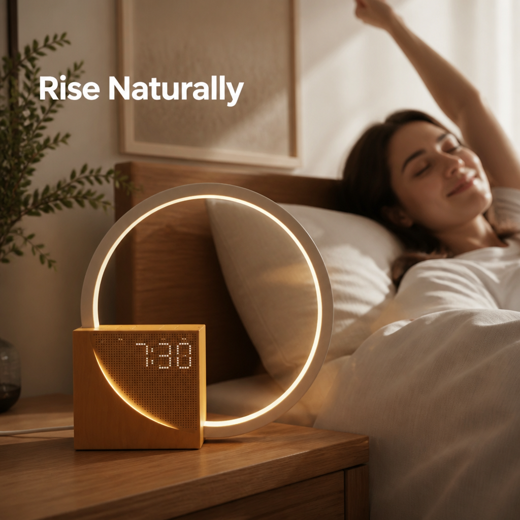 AuraClock™ — Wake Up with Style and Light