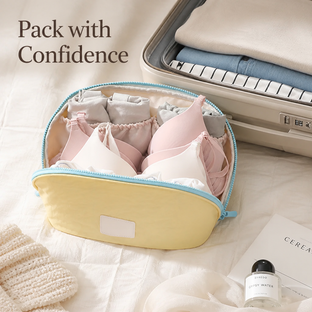 LuxeLingerie™ — Portable Bra & Underwear Travel Case