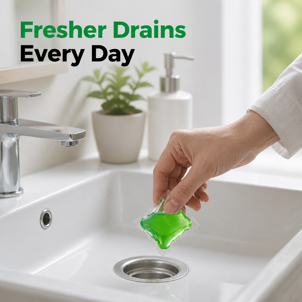 FreshFlow™ — Drain Cleaning Pods