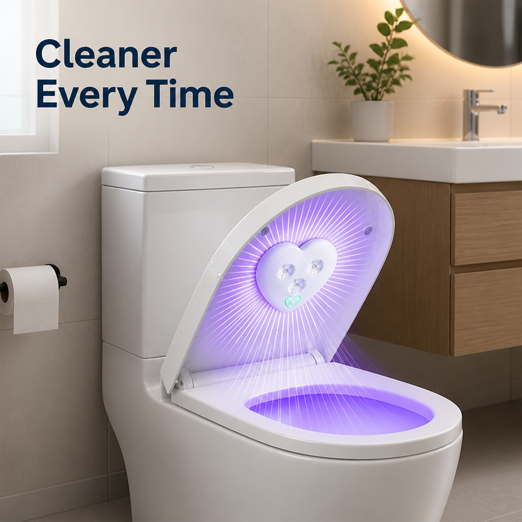 GlowGuard™ — Automatic Toilet UV Cleaner