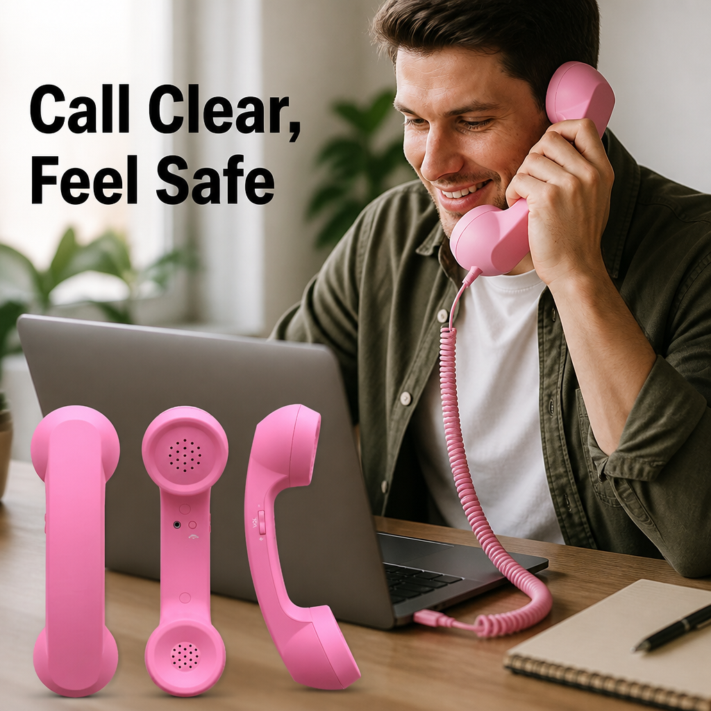 RetroTalk™ Retro Phone Handset — Calls With Classic Style