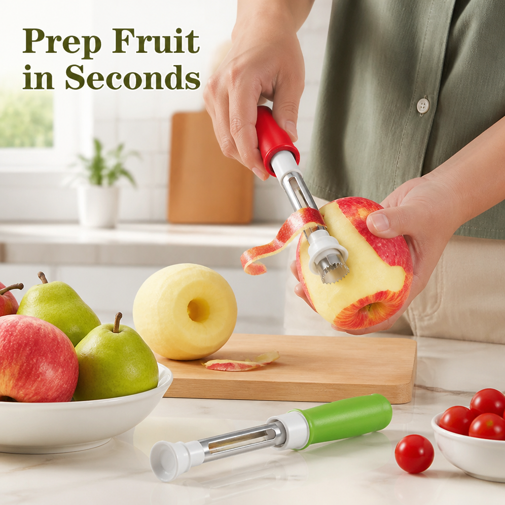 CoreEase™ — 2-in-1 Fruit Coring Tool