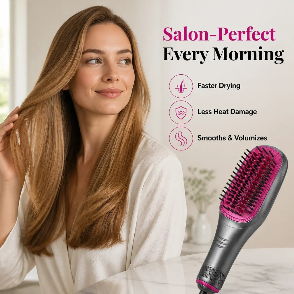 VellaBreeze™ — Heated Straightening Hair Brush