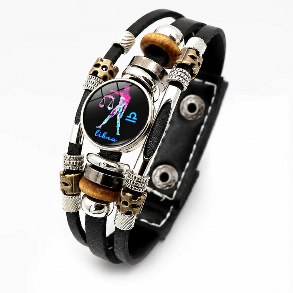 OrbitBand™ — Cosmic Dial Leather Bracelet