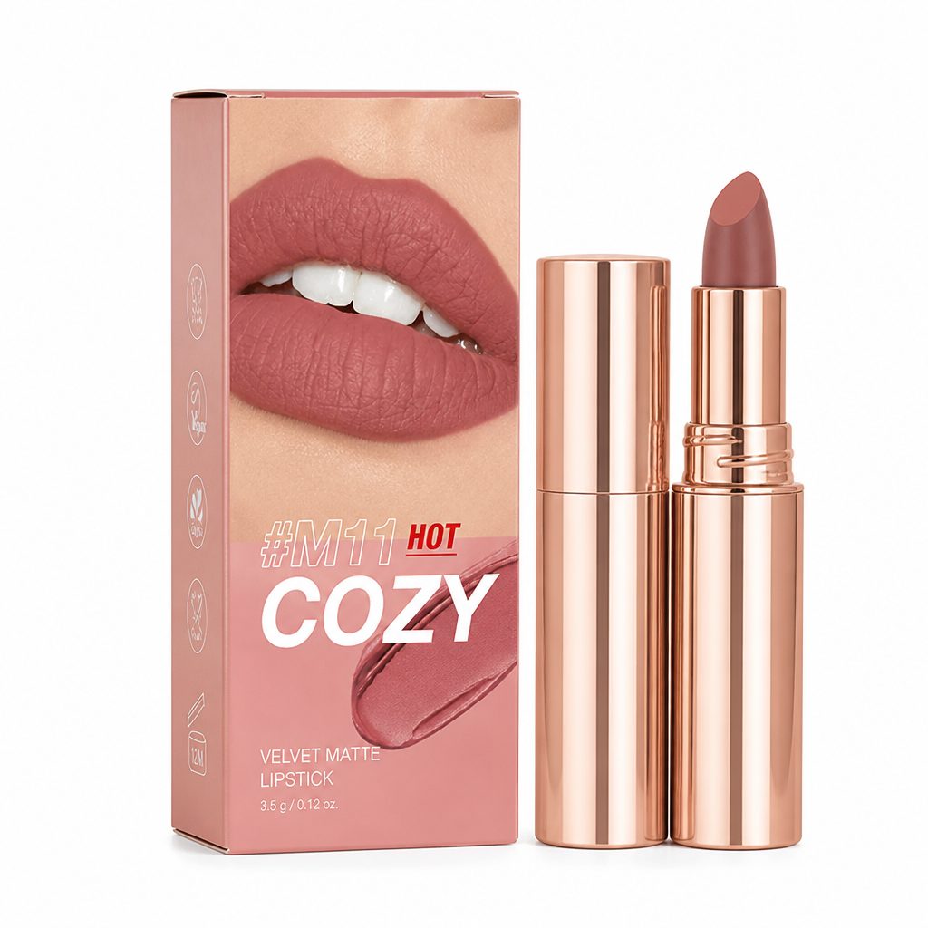 LuxeMatte™ Long-Lasting Matte Lipstick — All-Day Color