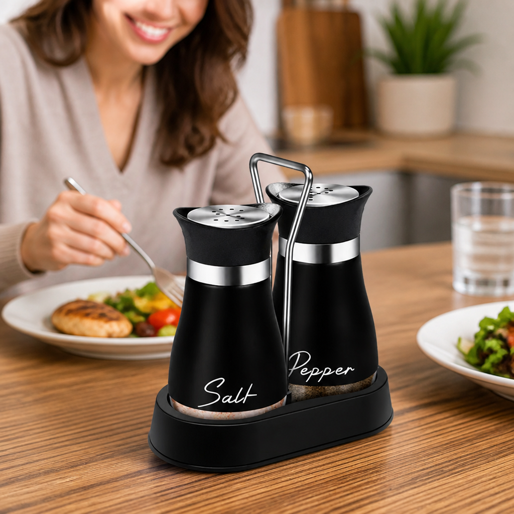SpiceMate™ — Automatic Seasoning Grinder Duo