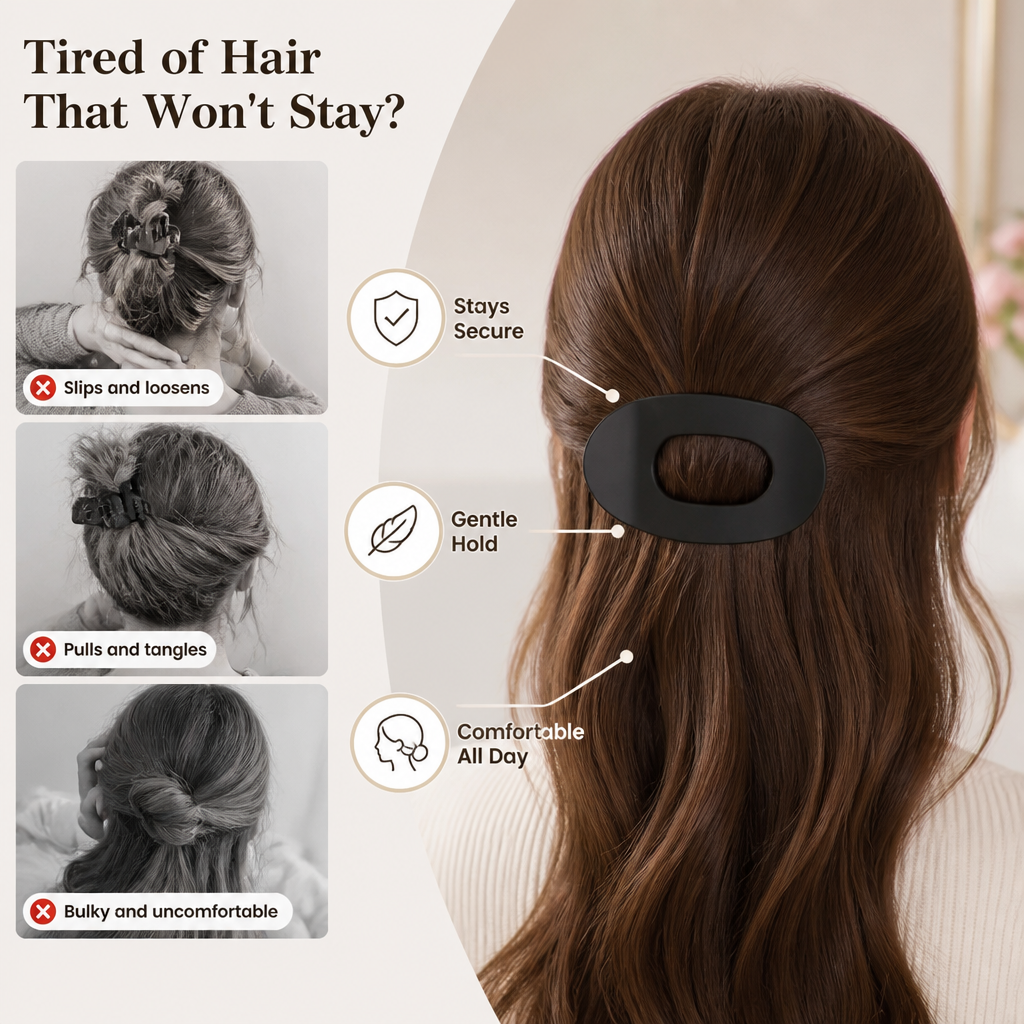 ClawEase™ — Effortless Everyday Hair Styling with a Secure Hold