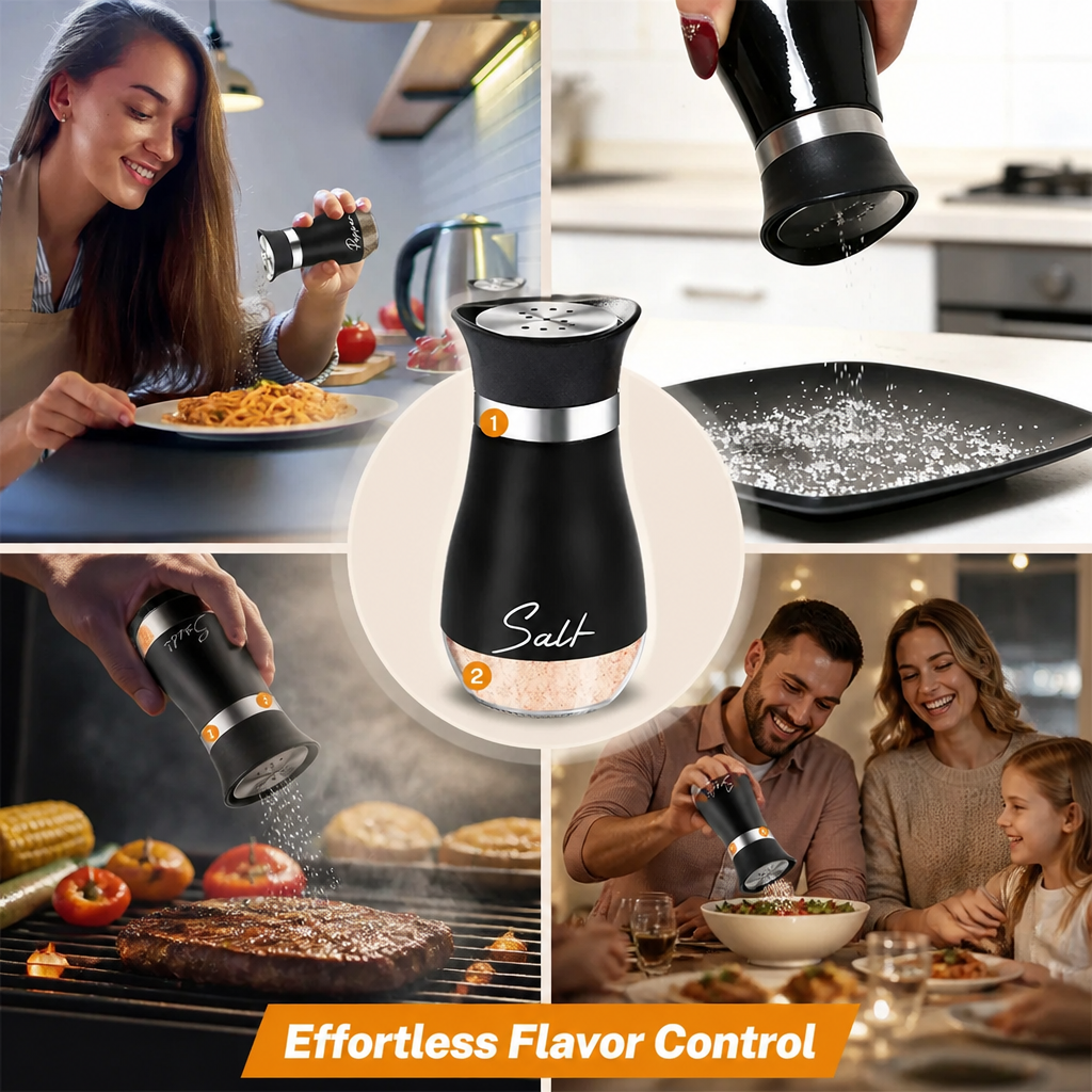 SpiceMate™ — Automatic Seasoning Grinder Duo