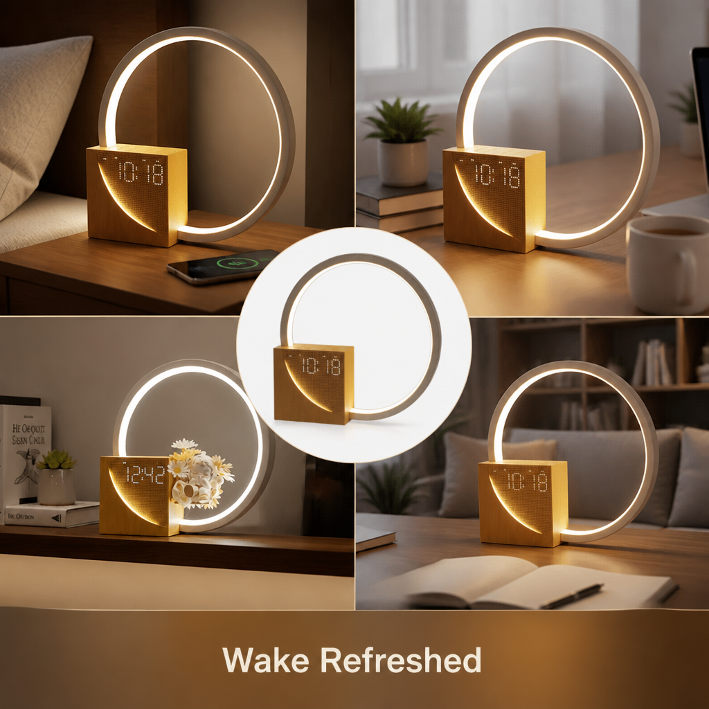 AuraClock™ — Wake Up with Style and Light