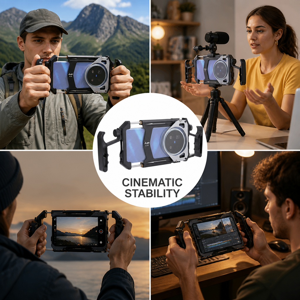 SteadyShot™ – Handgriff für Smartphone-Kameras