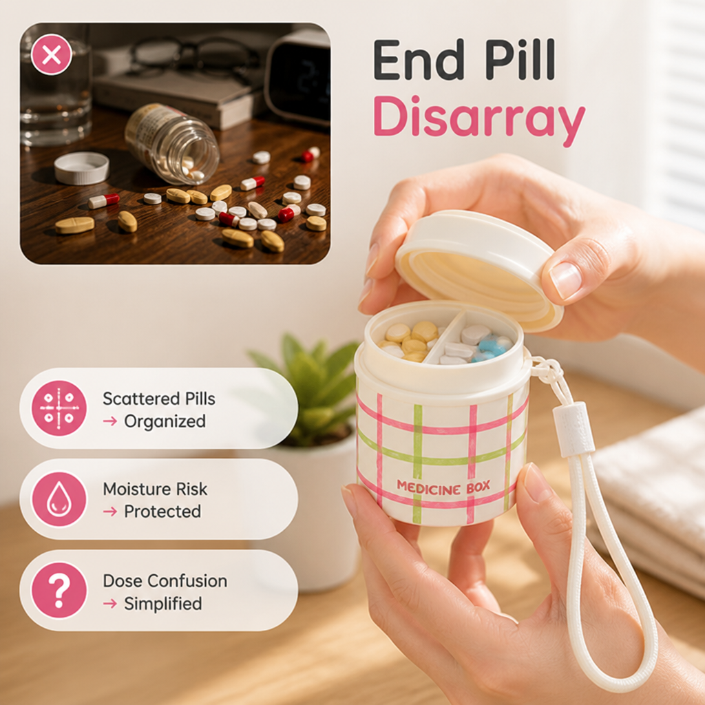 MedCarry™ — Portable Medicine Organizer