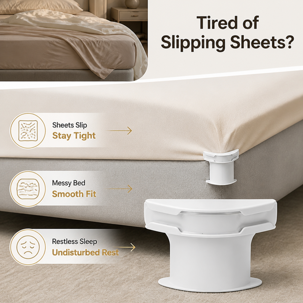 TuckPro™ — Adjustable Bed Sheet Grippers