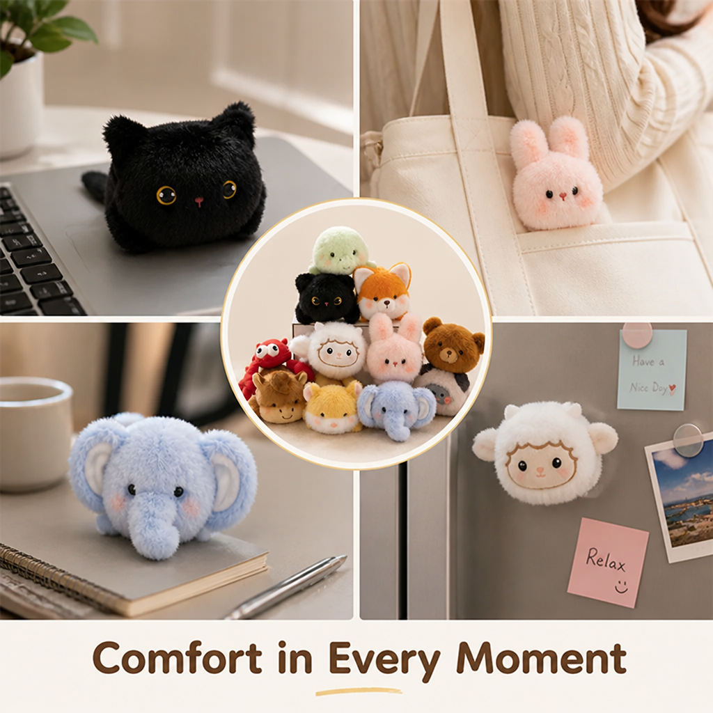 CozyPal™ — Soft Plush Bag & Laptop Buddy