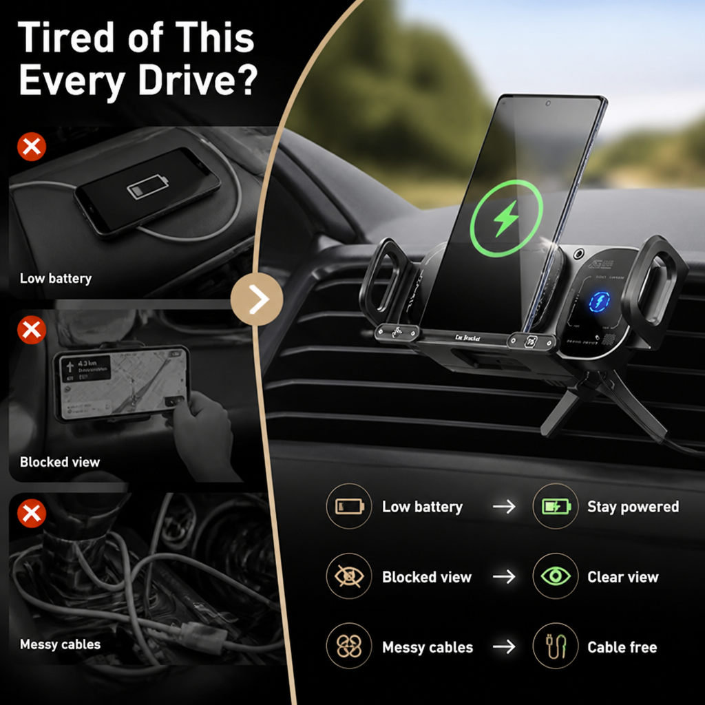 AutoDock™ — Secure Your Phone and Power Up on the Road