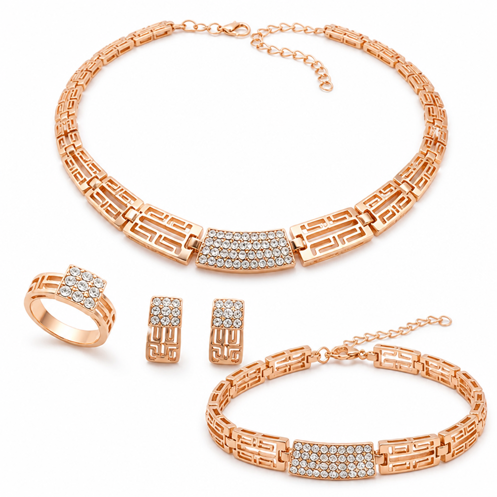 Elara™ 4-Piece Jewelry Set — Effortless Glamour