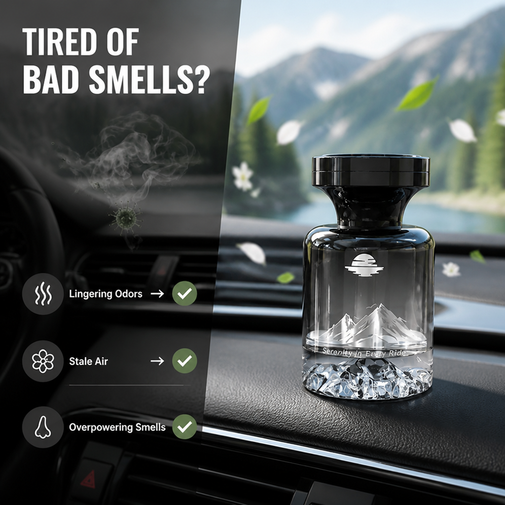 AromaPeak™ — Mountain-Inspired Car Fragrance Diffuser