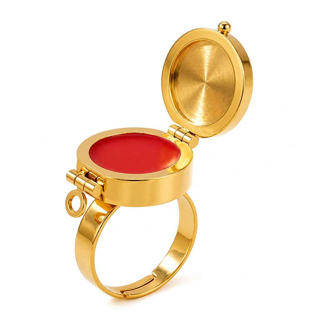 KissRing™ Lip Balm Ring — Smooth Lips On the Go