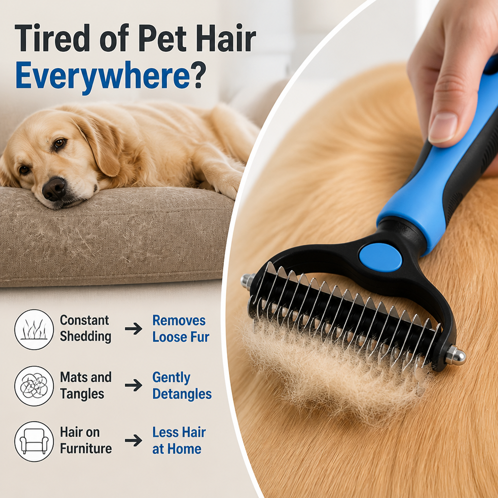 PetBrush Pro™ — Easy Everyday Grooming for Dogs & Cats
