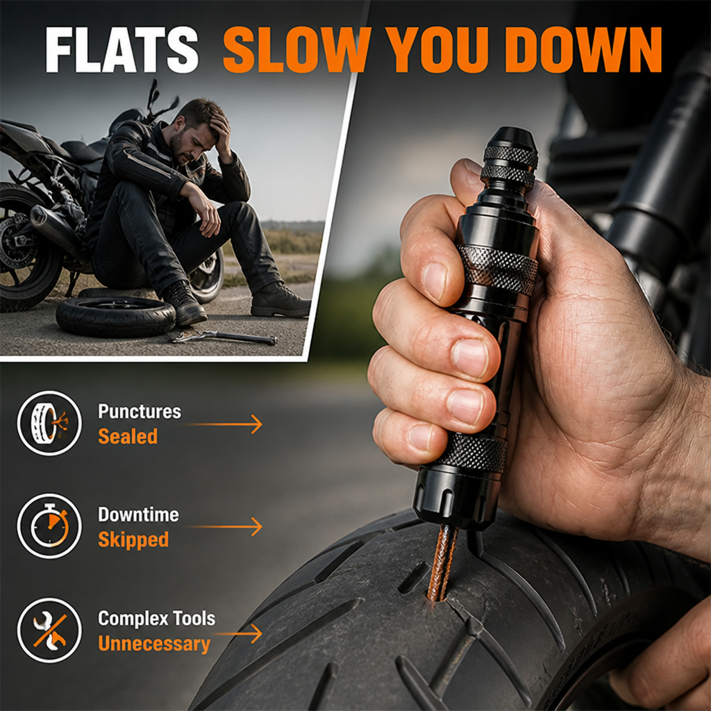 TirePro™ — Portable Tire Repair Inflator