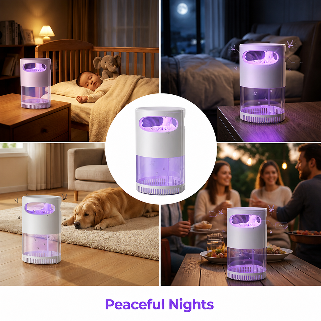BuzzAway™ UV Mosquito Trap Lamp — Bite-Free, Peaceful Nights