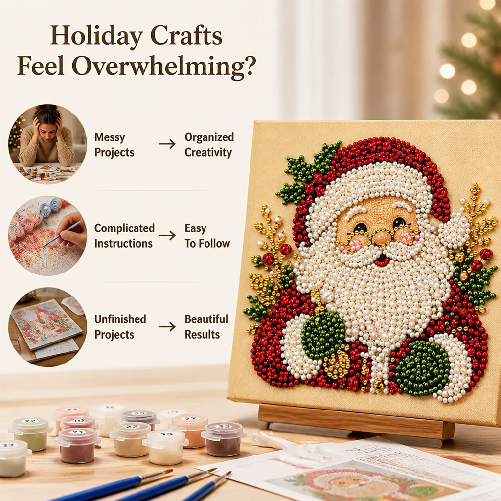 MerryMosaic™ — Turn Simple Pieces Into a Festive Santa Masterpiece