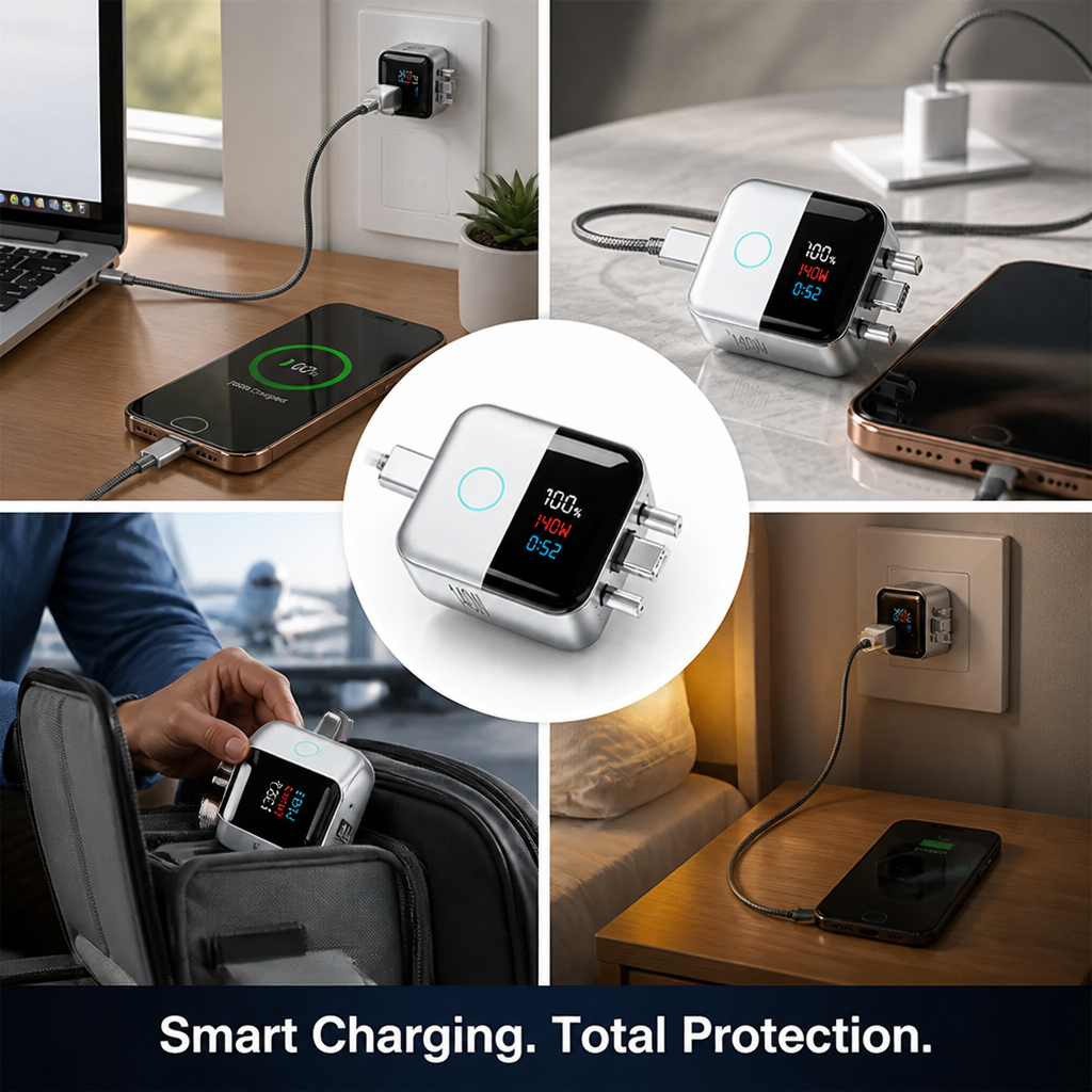 PowerGuard™ — Portable Charging Safety Hub