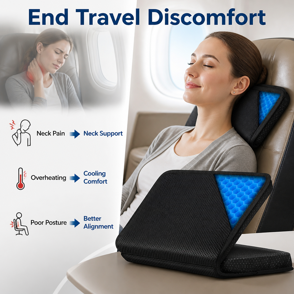 ComfortFold™ — Foldable Travel Support Pillow