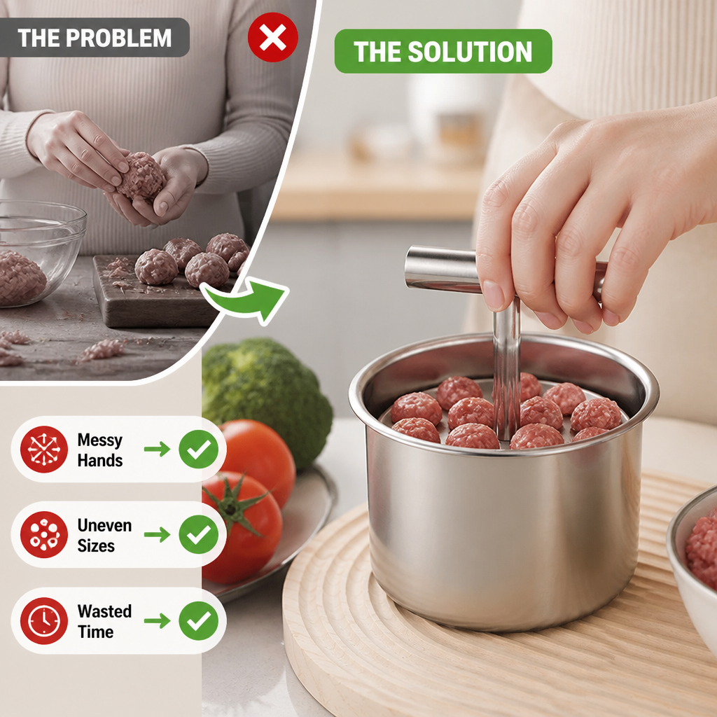 BallForm™ — Quick Meatball Shaping Tool