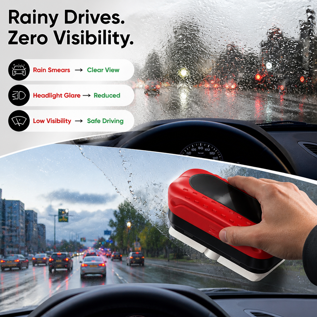 RainGuard™ — Crystal-Clear Windshield Treatment
