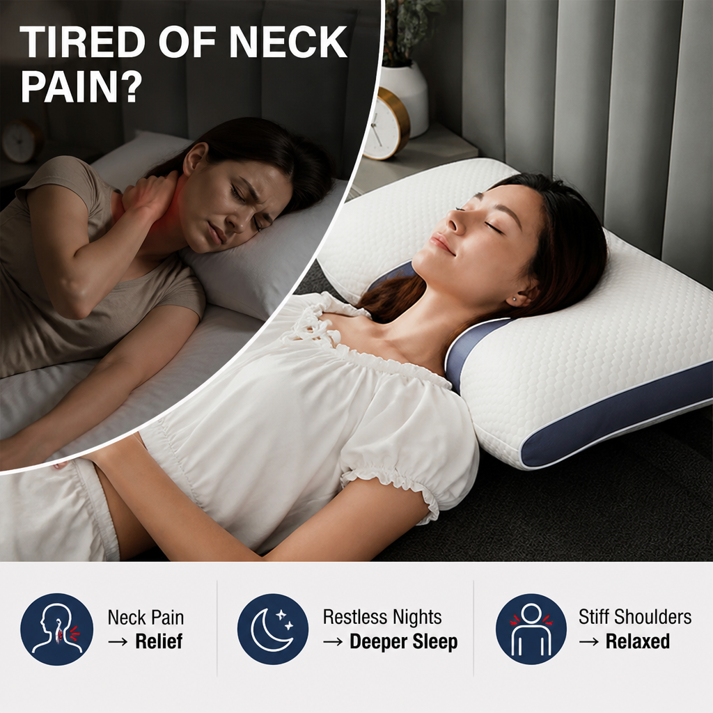 SleepAlign™ — Ergonomic Neck Support Pillow