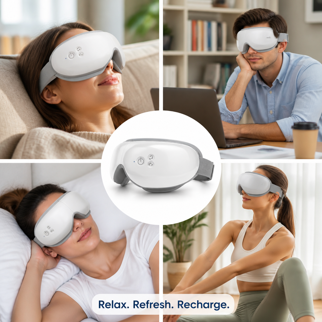 EyeEase™ — Smart Heated Eye Massager
