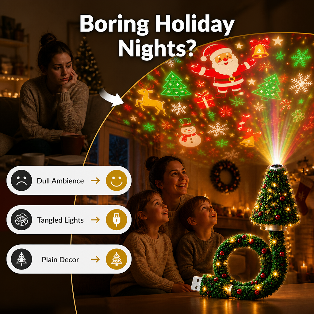 TwinkleTree™ — Festive LED Christmas Tree Lamp
