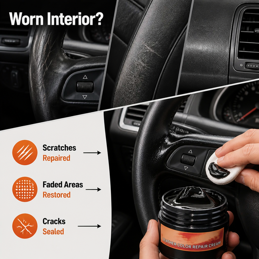 CabinGlow™ Car Interior Leather Restorer — Like-New Interior