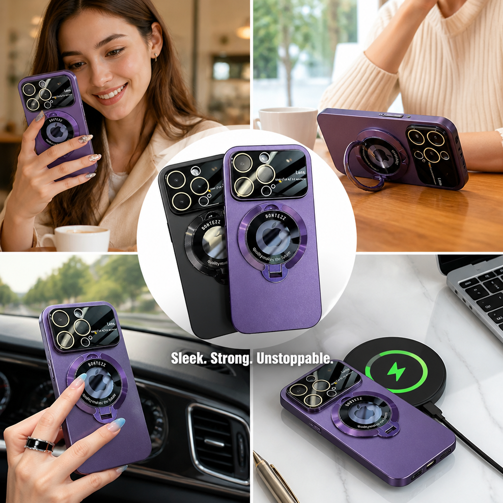 GripShield™ — Magnetic Ring Phone Case