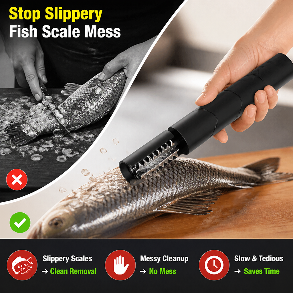 ScaleSwift™ Electric Fish Scaler — Fast, Mess-Free Cleaning