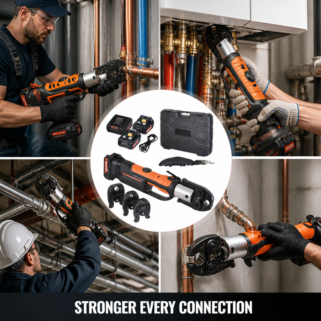GripForge™ — Heavy-Duty Pipe Crimping Tool