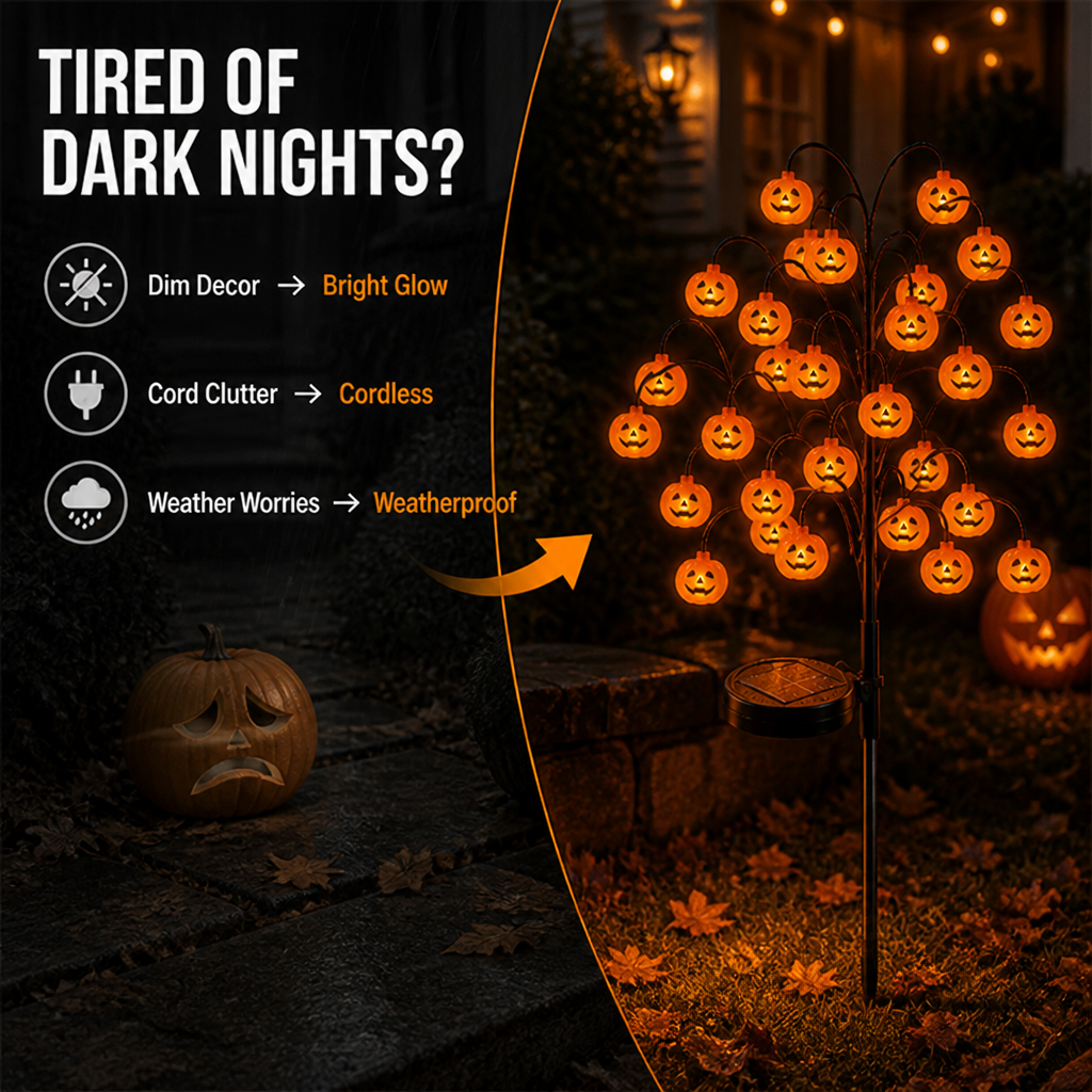 HauntGlow™ — Halloween Pumpkin Yard Lighting Set